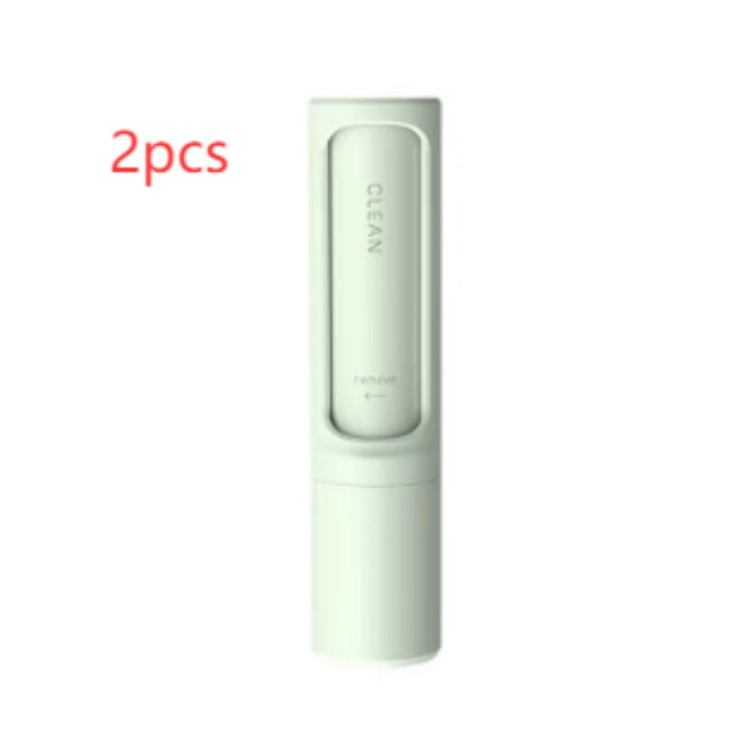 2-1 Reusable Pet Hair Remover Brush Lint Roller Portable Effective Self Cleaning Tool for Cat Dog Fur Hair Dust Removal Brush - ChatZen