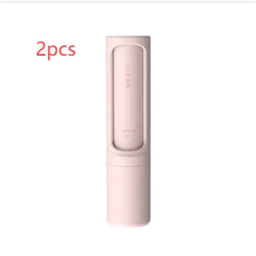 2-1 Reusable Pet Hair Remover Brush Lint Roller Portable Effective Self Cleaning Tool for Cat Dog Fur Hair Dust Removal Brush - ChatZen
