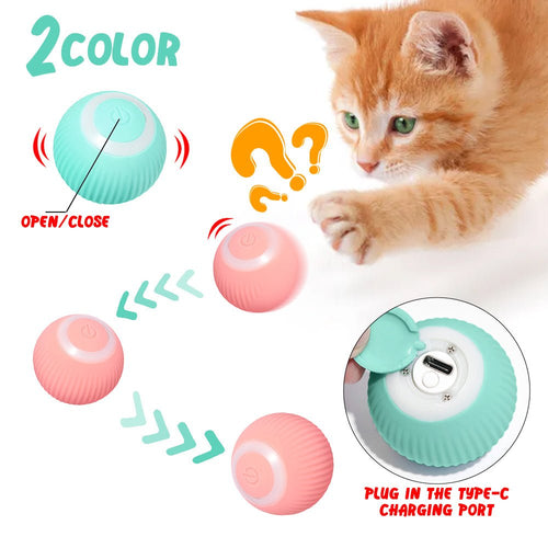 Cat Gravity Intelligent Rolling Ball Tease Toy Pet Automatic Rotating Ball - ChatZen