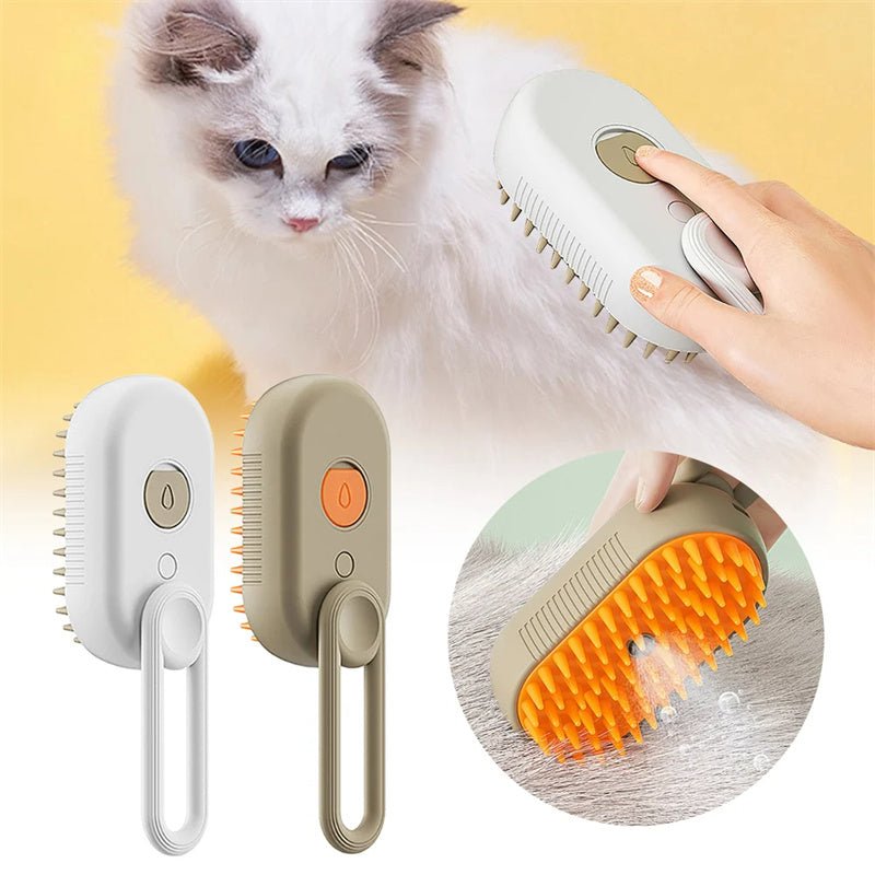Cat Steam Brush Steamy Dog Brush 3 In 1 Electric Spray Cat Hair Brushes For Massage Pet Grooming Comb Hair Removal Combs Pet Products - ChatZen