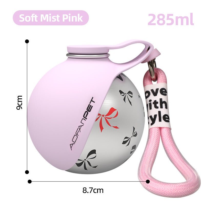 Creative Portable Outdoor Pet Stainless Steel Water Cup Small Dog Water Bottle Convenient Dog Drink Dispenser Puppy Travel Portable Water Bowl Pet Products - ChatZen