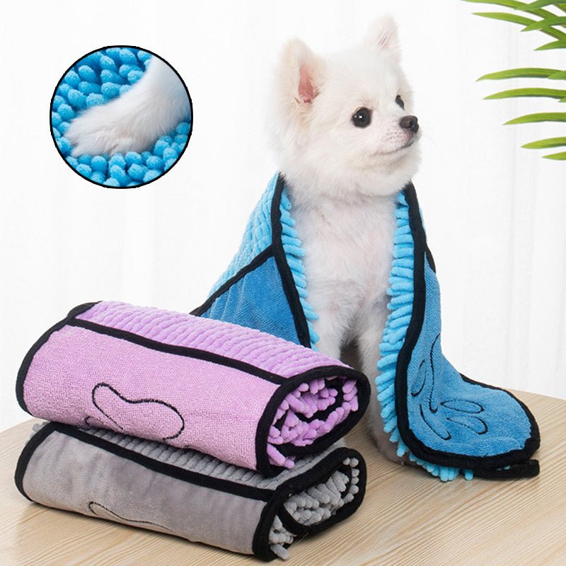 Dogs Cats Towels Super Absorbent Dog Bathrobe Microfiber Bath Towels Quick-Drying Cat Bath Towel For Pets Towel Dog Towels Pet Products - ChatZen