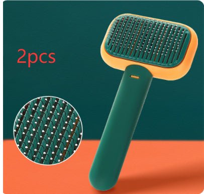 New Pet Cat Dog Hair Brush Hair Massage Comb Open-Knot Brush Grooming Cleaning Tool Stainless Steel Comb - ChatZen