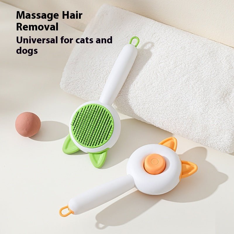 Pet Dog Brush Cat Comb Self Cleaning Pet Hair Remover Brush For Dogs Cats Grooming Tools Pets Dematting Comb Dogs Accessories Pet Products - ChatZen