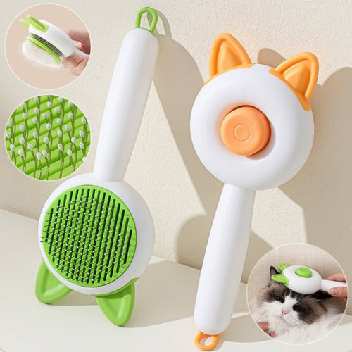 Pet Dog Brush Cat Comb Self Cleaning Pet Hair Remover Brush For Dogs Cats Grooming Tools Pets Dematting Comb Dogs Accessories Pet Products - ChatZen