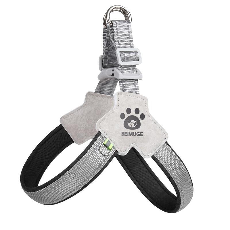 Pet Dog Cat Harness, Pet Harness With LeashSet, Adjustable Puppy Harness ComfortableReflective Easy Control Dog With Leather Leash,.No-Pull No Choke Pet Harness For TrainingWalking - ChatZen