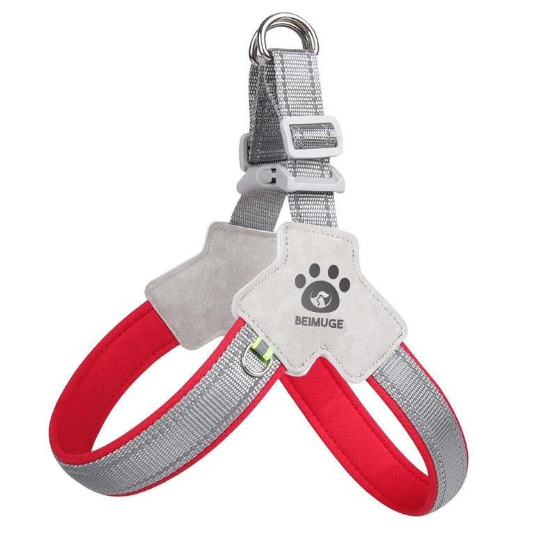 Pet Dog Cat Harness, Pet Harness With LeashSet, Adjustable Puppy Harness ComfortableReflective Easy Control Dog With Leather Leash,.No-Pull No Choke Pet Harness For TrainingWalking - ChatZen