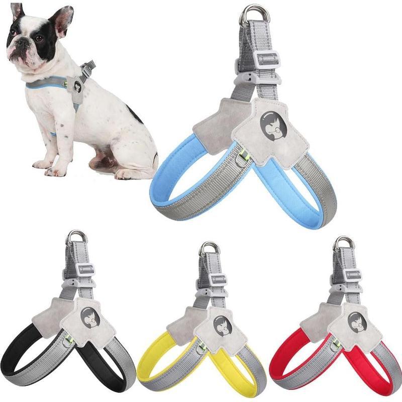 Pet Dog Cat Harness, Pet Harness With LeashSet, Adjustable Puppy Harness ComfortableReflective Easy Control Dog With Leather Leash,.No-Pull No Choke Pet Harness For TrainingWalking - ChatZen