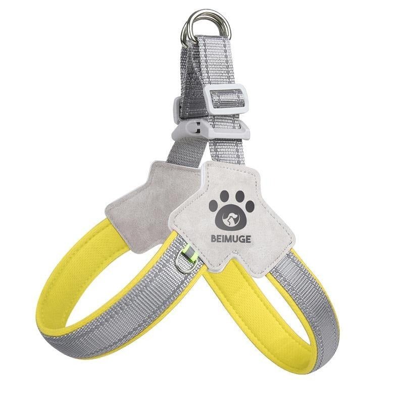 Pet Dog Cat Harness, Pet Harness With LeashSet, Adjustable Puppy Harness ComfortableReflective Easy Control Dog With Leather Leash,.No-Pull No Choke Pet Harness For TrainingWalking - ChatZen