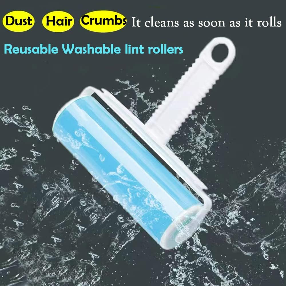 Rouleau adhésif lavable et réutilisable pour enlever les poils d'animaux (chiens et chats) avec couvercle, idéal pour les vêtements. - ChatZen